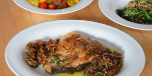 Beitragsbild des Blogbeitrags Schwertfisch und Zwiebel