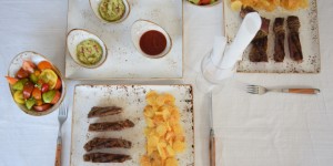 Beitragsbild des Blogbeitrags Steak mit Kartoffelwaffeln