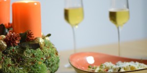 Beitragsbild des Blogbeitrags Ricotta-Ravioli mit Erbsen und Speck