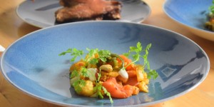 Beitragsbild des Blogbeitrags Karfiolpfanne mit Sous Vide Gans