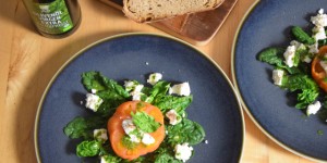 Beitragsbild des Blogbeitrags Tomaten Ziegenkäse Pesto