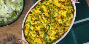 Beitragsbild des Blogbeitrags Gratiniertes Risibisi mit Salat