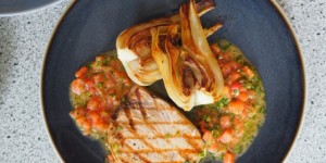 Beitragsbild des Blogbeitrags Schwertfischsteaks, aromatisiert