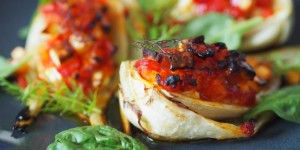 Beitragsbild des Blogbeitrags Gefüllter Fenchel mit Schafkäse