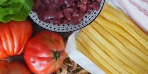 Beitragsbild des Blogbeitrags Pappardelle mit Hühnerklein 