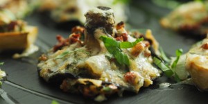 Beitragsbild des Blogbeitrags Mit Käse gestopfte Portobellos