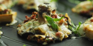 Beitragsbild des Blogbeitrags Mit Käse gestopfte Portobellos 