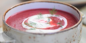 Beitragsbild des Blogbeitrags Rote Rübensuppe mit Kreuzkümmel 