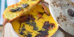 Beitragsbild des Blogbeitrags Kürbiscremesuppe