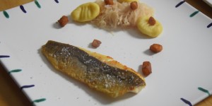 Beitragsbild des Blogbeitrags Champagnerkraut, Gnocchi und Forelle