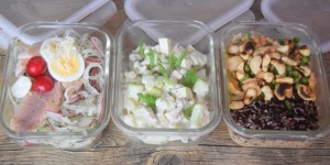 Beitragsbild des Blogbeitrags Drei kleine Salate zum Mitnehmen 