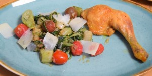 Beitragsbild des Blogbeitrags Puntarella mit Huhn
