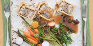 Beitragsbild des Blogbeitrags Geflügel-Pastete im Teigmantel