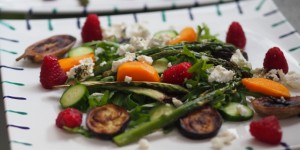 Beitragsbild des Blogbeitrags Kaki -Grill-Salat 