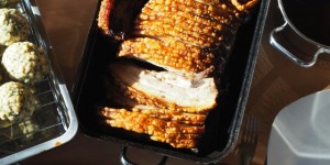 Beitragsbild des Blogbeitrags Schweinsbratl mit Kraut und Knödel / Gluten- und laktosefreie Lasagne