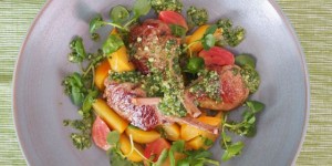 Beitragsbild des Blogbeitrags Lammkoteletts mit Rübchensalat und Pesto (Ostern) 