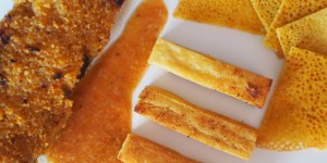 Beitragsbild des Blogbeitrags Lammfilet mit feiner Zitruskruste, Socca und Panisses 