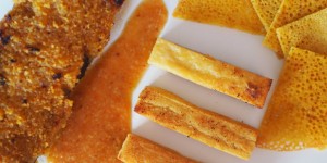 Beitragsbild des Blogbeitrags Lammfilet mit feiner Zitruskruste, Socca und Panisses