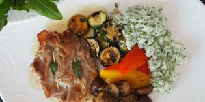 Beitragsbild des Blogbeitrags Saltimbocca und Löwenzahn-Salat