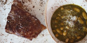 Beitragsbild des Blogbeitrags Steak mit Bohnen