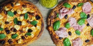 Beitragsbild des Blogbeitrags Zwei Pizzen, ein Malzteig