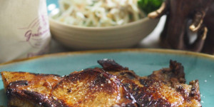 Beitragsbild des Blogbeitrags Schweinskotelett und Zellersalat