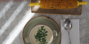 Beitragsbild des Blogbeitrags Karfiolsuppe und Kukuruz
