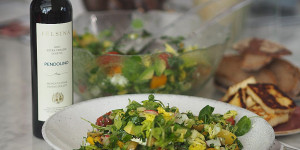 Beitragsbild des Blogbeitrags Was-von-der-Woche übrig-blieb-Salat mit Veronelli-Olivenöl