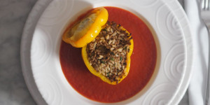 Beitragsbild des Blogbeitrags Peperoni ripieni / Gefüllte Paprika