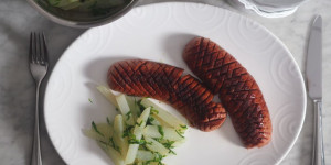 Beitragsbild des Blogbeitrags Igelwurscht mit Kohlrabi