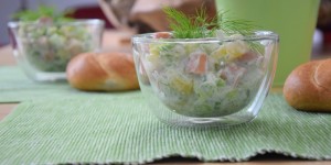 Beitragsbild des Blogbeitrags Sacherwürstel-Kartoffelsalat