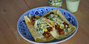Beitragsbild des Blogbeitrags Kabeljau-Tacos mit Mango-Krautsalat 