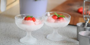 Beitragsbild des Blogbeitrags Flug III: Erdbeereis ohne Eismaschine
