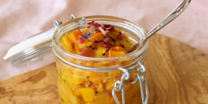 Beitragsbild des Blogbeitrags Kürbischutney süß-sauer 