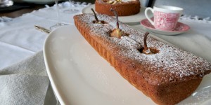 Beitragsbild des Blogbeitrags Nougat Birnen- & Apfelkuchen 