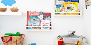 Beitragsbild des Blogbeitrags Kinderbücher organisieren und das ideale Bücherregal für Kleinkinder 