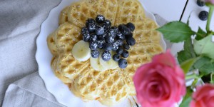 Beitragsbild des Blogbeitrags Waffeln mit Topfen 