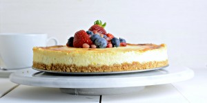 Beitragsbild des Blogbeitrags American lemon cheesecake 