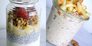 Beitragsbild des Blogbeitrags 2 easy togo Snacks im Glas