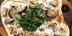 Beitragsbild des Blogbeitrags Vegetarischer Flammkuchen