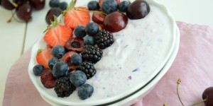 Beitragsbild des Blogbeitrags Blueberry Smoothiebowl 