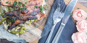Beitragsbild des Blogbeitrags Low Carb Spargelauflauf mit Schinken
