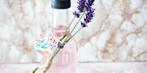Beitragsbild des Blogbeitrags Lavendelsirup Rezept mit Birkenzucker