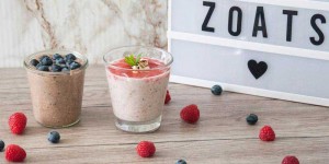 Beitragsbild des Blogbeitrags Zoats Rezepte: Power Frühstück mit Zucchini und Haferflocken