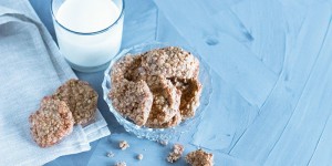 Beitragsbild des Blogbeitrags Schnelle Haferflockenkekse ohne Zucker und Mehl