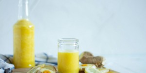 Beitragsbild des Blogbeitrags Ingwer Shot Rezept – der Erkältungskiller! 