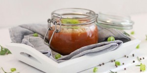 Beitragsbild des Blogbeitrags Schnelle Tomatensuppe mit Reis