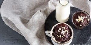 Beitragsbild des Blogbeitrags Mug Cake mit flüssigem Schokokern *vegan*