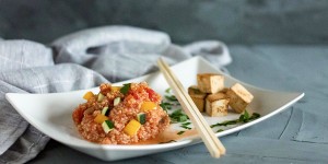 Beitragsbild des Blogbeitrags Geräucherter Tofu – Rezepte zum Verlieben 