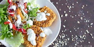 Beitragsbild des Blogbeitrags Haferflocken Bratlinge *vegan*